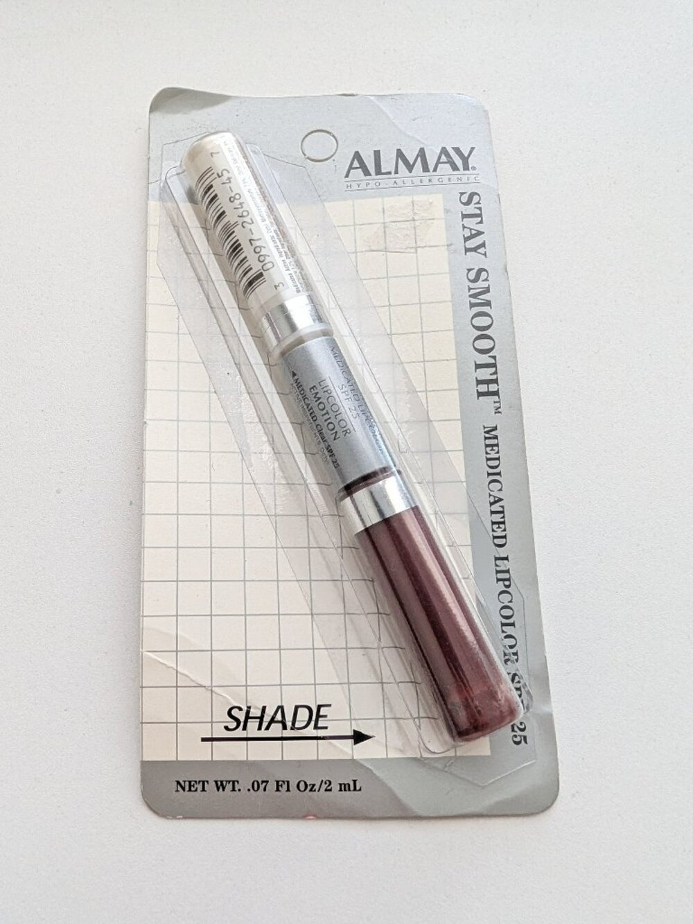 Almay Stay Smooth Medicated Lipcolor Duo SPF 25 EMOTION New Old Stock SEALED